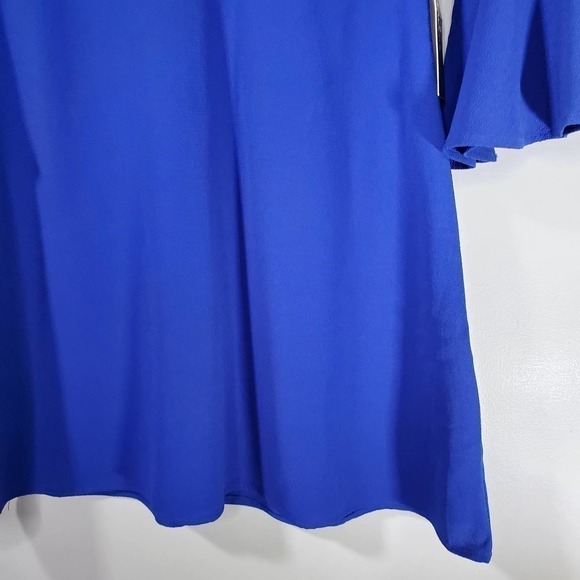 Lulu's Bell Sleeve Mini Dress Royal Blue Size Small - Picture 3 of 8